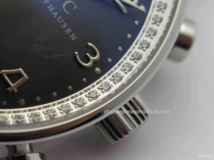 MIROTIME 0331 Unique Portuguese IW3714 Diam ZF V2 1:1 Best Edition Gray Dial On Brown Leather Strap A79350 (Slim Movement) 7250